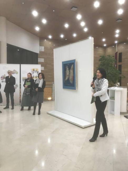 Odprtje razstave Pogled od zgoraj 2017, Kosovelov dom Sežana, torek, 12. december 2017. Foto: Beti Andlovic.